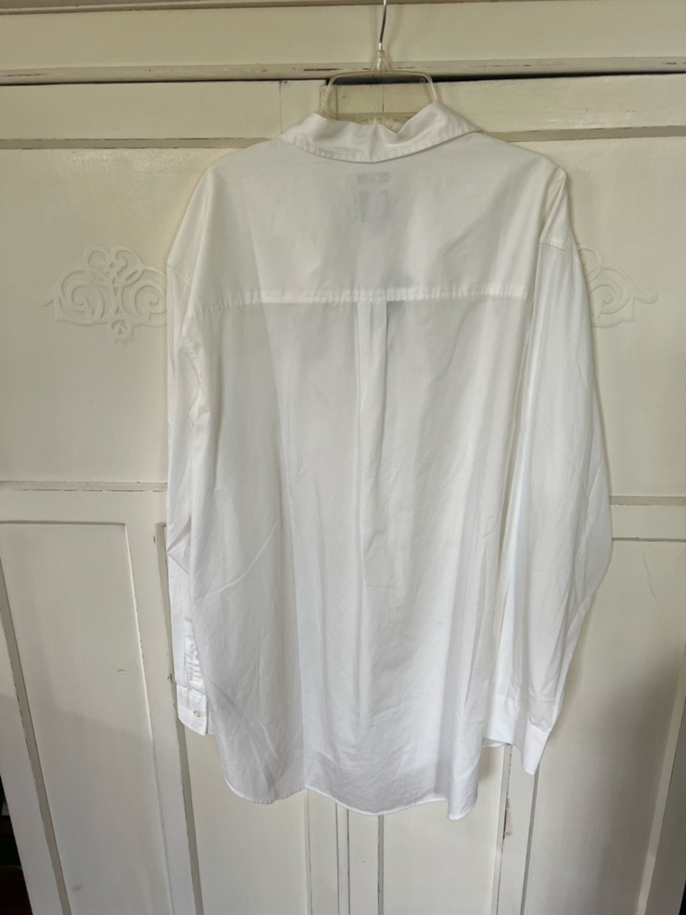 NWT GAP The Big Shirt White Oxford Shirt Size: Medium Tall - Picture 5 of 7